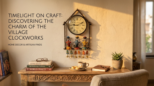 Handcrafted metal wall clock placed on north wall as per Vastu