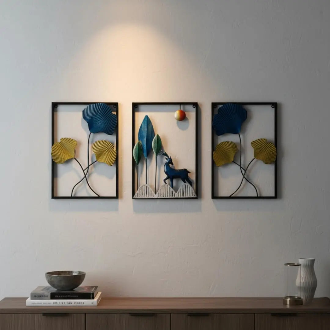 Premium deer wall décor for modern living room interiors