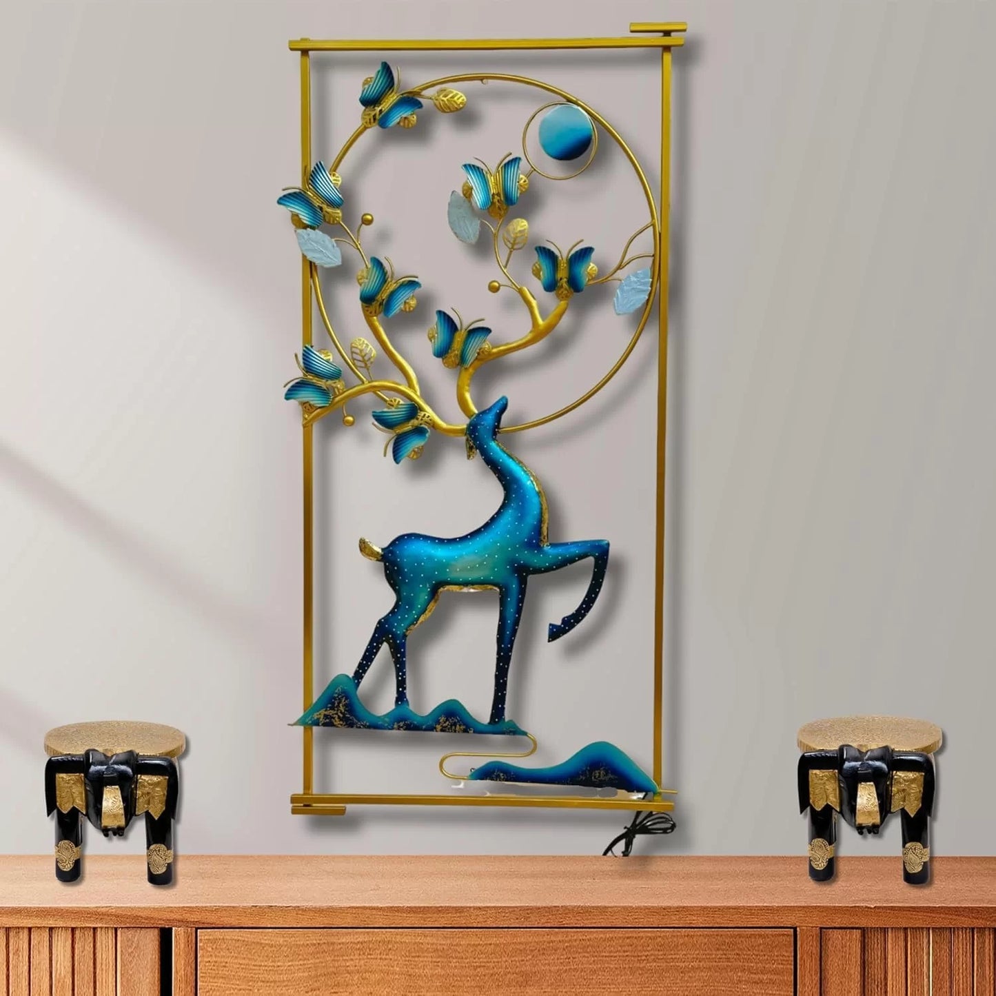 Deer Iron Wall Décor