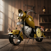 Load image into Gallery viewer, Royal Enfield Bike with Antique Clock