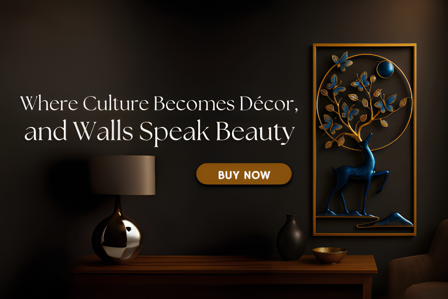 Premium metal wall decor inspired by Indian artistry for modern homes