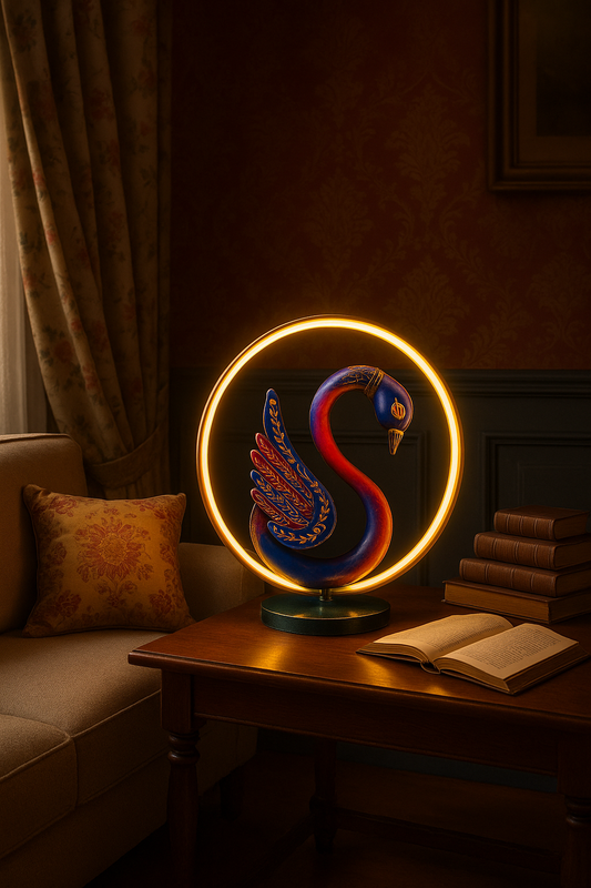 Decorative Swan LED table lamp for home decor and ambient lighting
